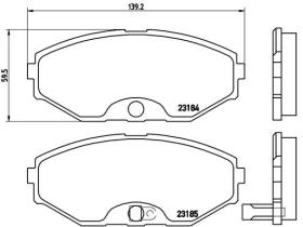 BREMBO P56045 - PASTILLA DE FRENO