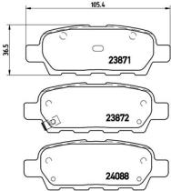 BREMBO P56046 - PASTILLA DE FRENO