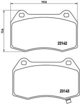 BREMBO P56047 - PASTILLA DE FRENO