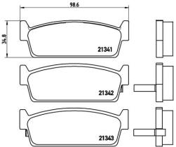 BREMBO P56053 - PASTILLA DE FRENO