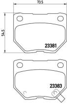 BREMBO P56054 - PASTILLA DE FRENO