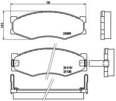 BREMBO P56056 - PASTILLA DE FRENO