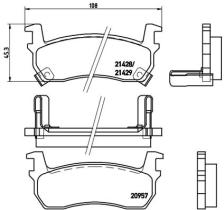 BREMBO P56057 - PASTILLA DE FRENO