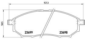 BREMBO P56058 - PASTILLA DE FRENO