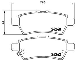 BREMBO P56060 - PASTILLA DE FRENO