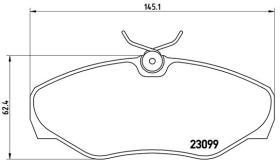 BREMBO P56061 - PASTILLA DE FRENO