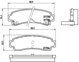 BREMBO P56063 - PASTILLA DE FRENO