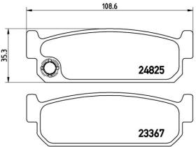 BREMBO P56067 - PASTILLA DE FRENO