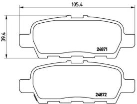 BREMBO P56068 - PASTILLA DE FRENO