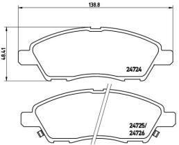 BREMBO P56070 - PASTILLA DE FRENO