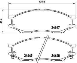 BREMBO P56083 - PASTILLA DE FRENO