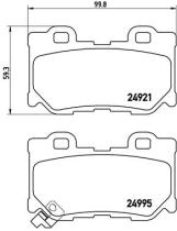 BREMBO P56085 - PASTILLA DE FRENO