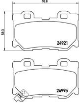 BREMBO P56095 - PASTILLA DE FRENO