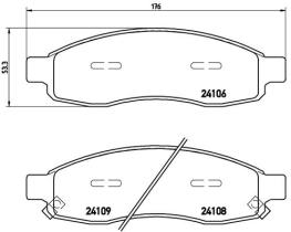 BREMBO P58001 - PASTILLA DE FRENO