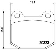 BREMBO P59004 - PASTILLA DE FRENO