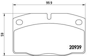 BREMBO P59005 - PASTILLA DE FRENO