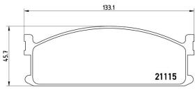 BREMBO P59008 - PASTILLA DE FRENO