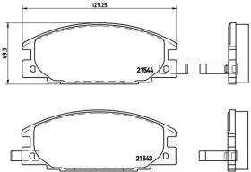 BREMBO P59015 - PASTILLA DE FRENO