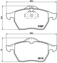 BREMBO P59022 - PASTILLA DE FRENO