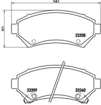 BREMBO P59028 - PASTILLA DE FRENO