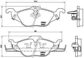 BREMBO P59030 - PASTILLA DE FRENO