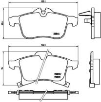 BREMBO P59045 - PASTILLA DE FRENO