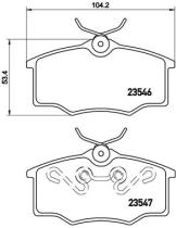 BREMBO P59034 - PASTILLA DE FRENO