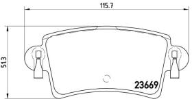 BREMBO P59040 - PASTILLA DE FRENO