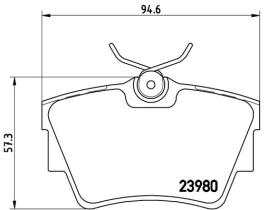 BREMBO P59041 - PASTILLA DE FRENO