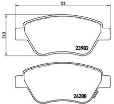 BREMBO P59051 - PASTILLA DE FRENO