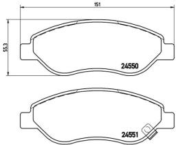 BREMBO P59053 - PASTILLA DE FRENO