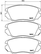 BREMBO P59054 - PASTILLA DE FRENO