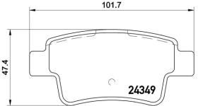 BREMBO P59057 - PASTILLA DE FRENO