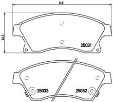 BREMBO P59076 - PASTILLA DE FRENO