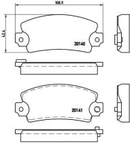 BREMBO P68004 - PASTILLA DE FRENO