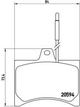 BREMBO P61007 - PASTILLA DE FRENO