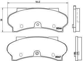 BREMBO P61011 - PASTILLA DE FRENO