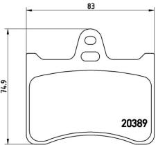 BREMBO P61019 - PASTILLA DE FRENO