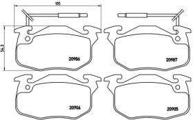 BREMBO P68010 - PASTILLA DE FRENO