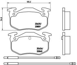 BREMBO P61029 - PASTILLA DE FRENO