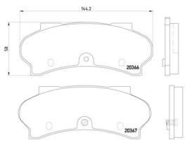 BREMBO P61033 - PASTILLA DE FRENO