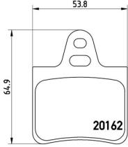 BREMBO P61037 - PASTILLA DE FRENO