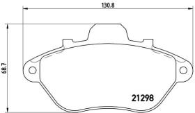 BREMBO P61039 - PASTILLA DE FRENO