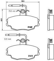 BREMBO P61043 - PASTILLA DE FRENO