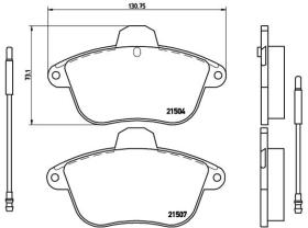 BREMBO P61046 - PASTILLA DE FRENO