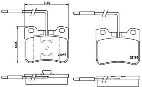 BREMBO P61047 - PASTILLA DE FRENO