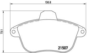 BREMBO P61048 - PASTILLA DE FRENO