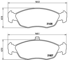 BREMBO P61051 - PASTILLA DE FRENO