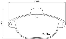 BREMBO P61055 - PASTILLA DE FRENO