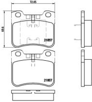 BREMBO P61059 - PASTILLA DE FRENO